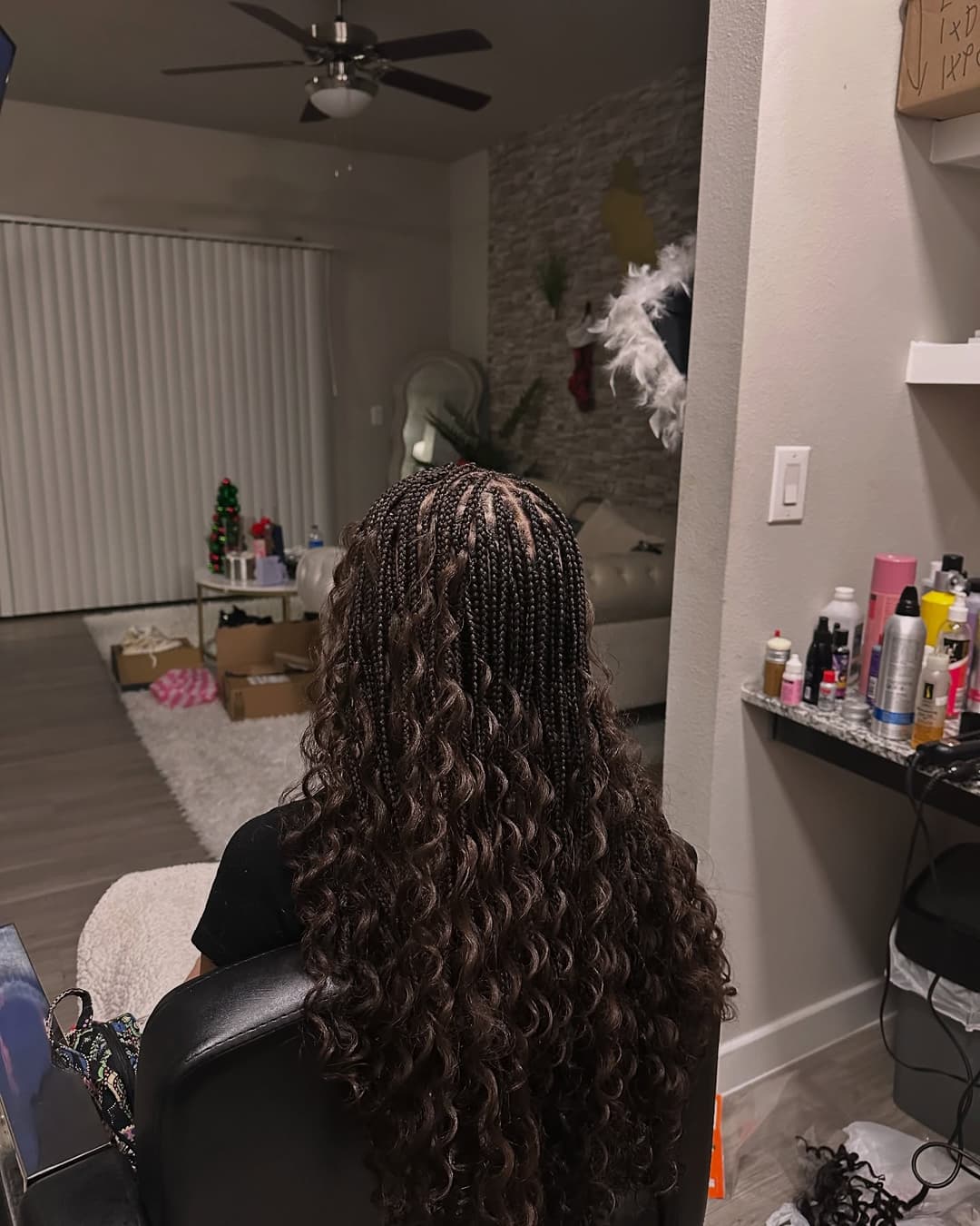 French Curl Braids for Northwest Austin clients