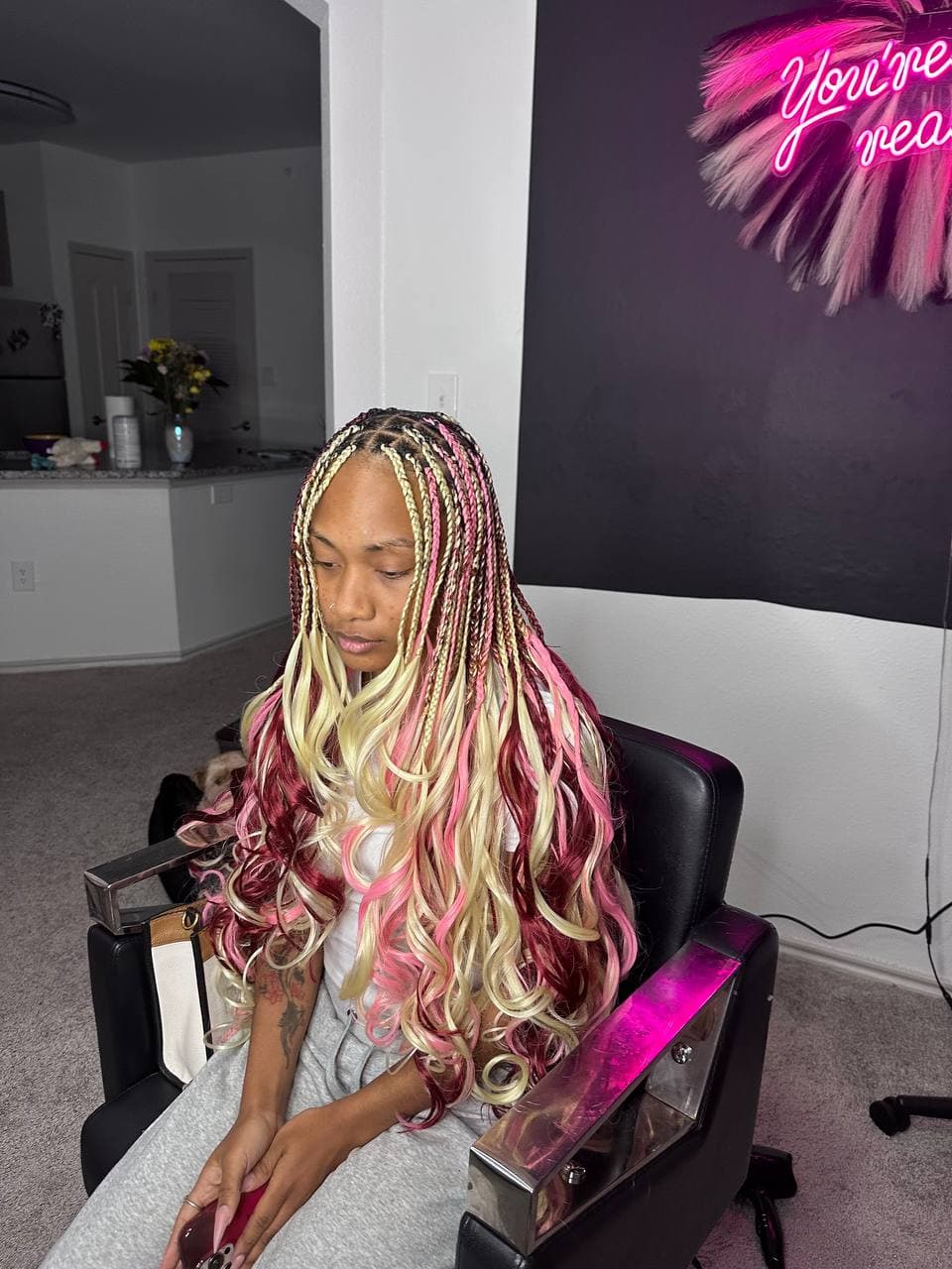 Knotless braids by Braids by Praise in Austin, TX